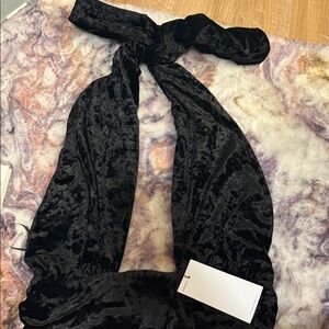 Black Velvet Scarf